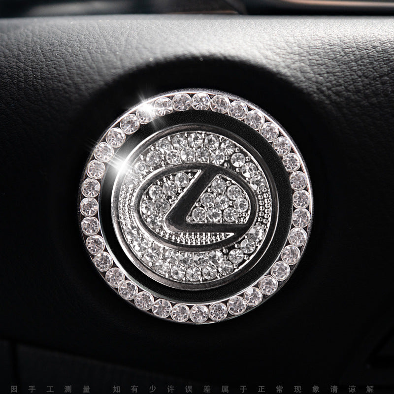 Sparkly Car Key Start Button Cover Ring