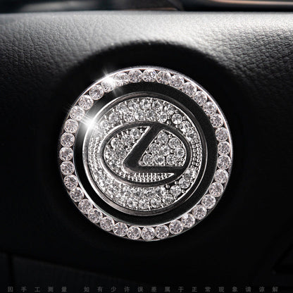 Sparkly Car Key Start Button Cover Ring