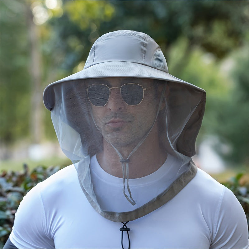 Breathable Sun Hat with Removable Face and Neck Shield