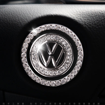 Sparkly Car Key Start Button Cover Ring