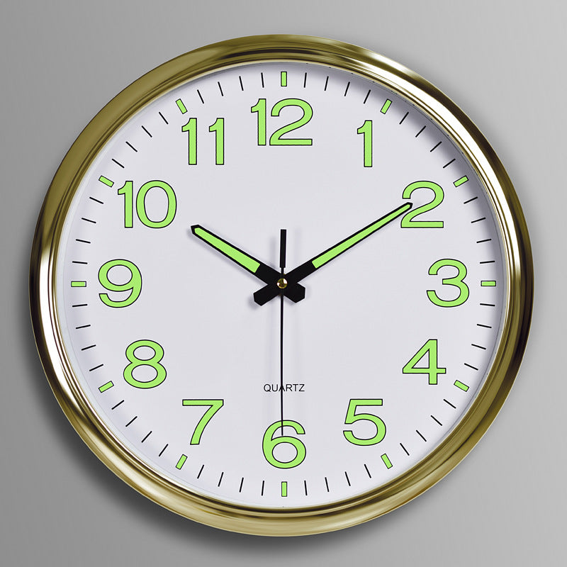Contemporary Quiet LED Wall Clock With Warm Light