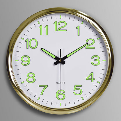 Contemporary Quiet LED Wall Clock With Warm Light