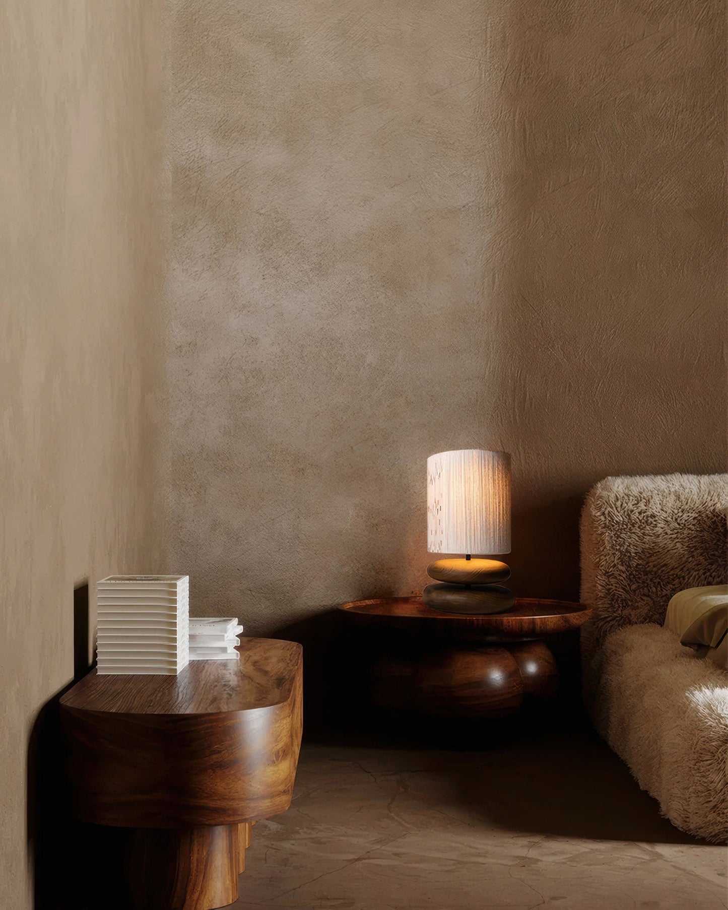 Calming Wooden Desk Lamp