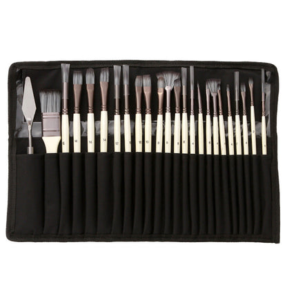 Premium Paint Brush Set with 24 Tools & Blade
