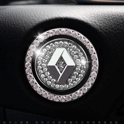 Sparkly Car Key Start Button Cover Ring