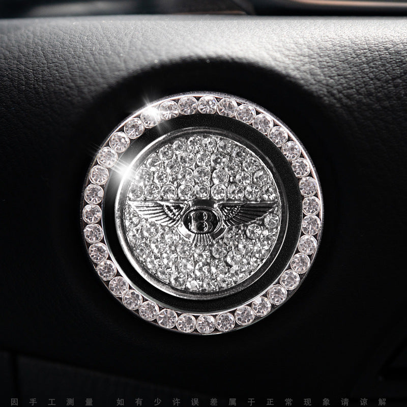 Sparkly Car Key Start Button Cover Ring