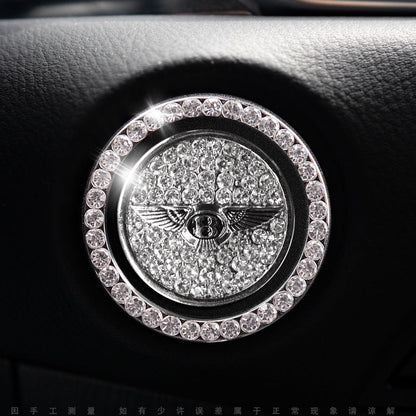 Sparkly Car Key Start Button Cover Ring