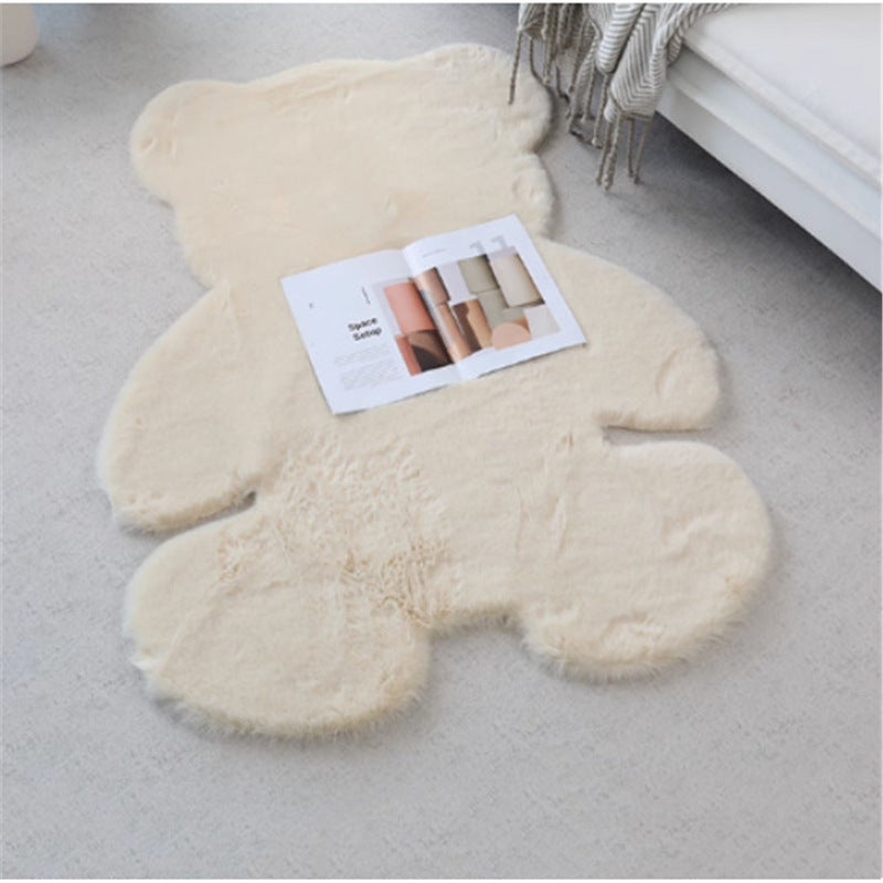 Cozy Teddy Bear Area Rug – Plush Floor Mat for Kids