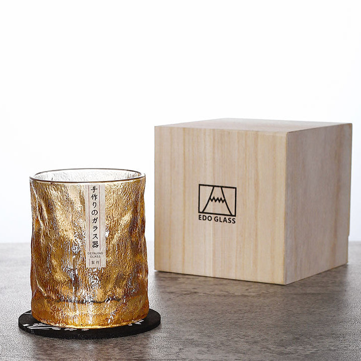 Luxury Cut Crystal Whisky Glass Set