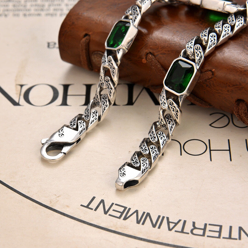Simple Diamond Pattern Copper Chain Bracelet - Luxicro