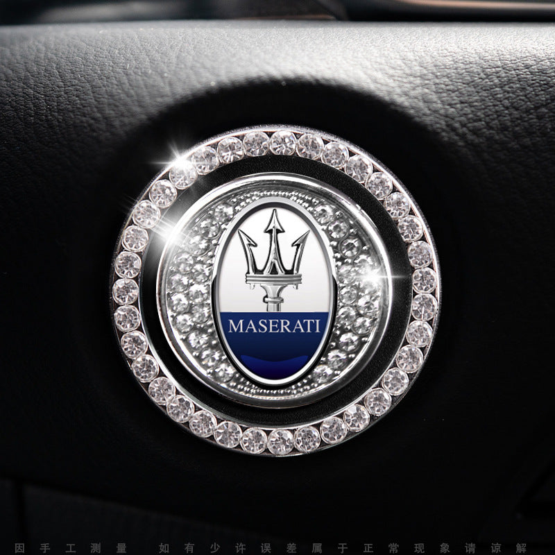 Sparkly Car Key Start Button Cover Ring
