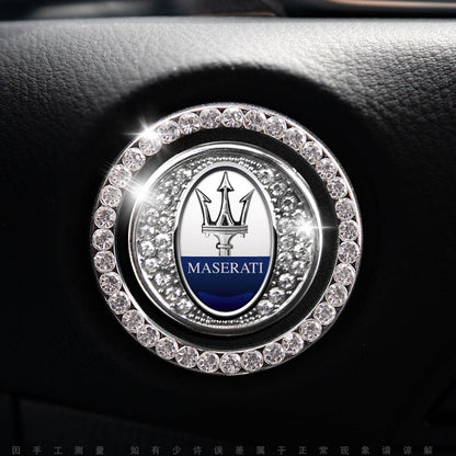 Sparkly Car Key Start Button Cover Ring