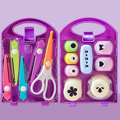 Child Friendly Craft Scissors and Punch Kit
