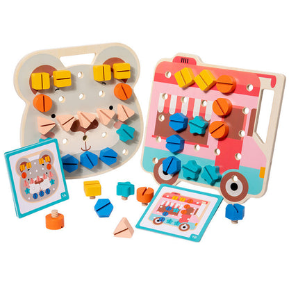 Vibrant Wood Craft Board for Children's Art Project