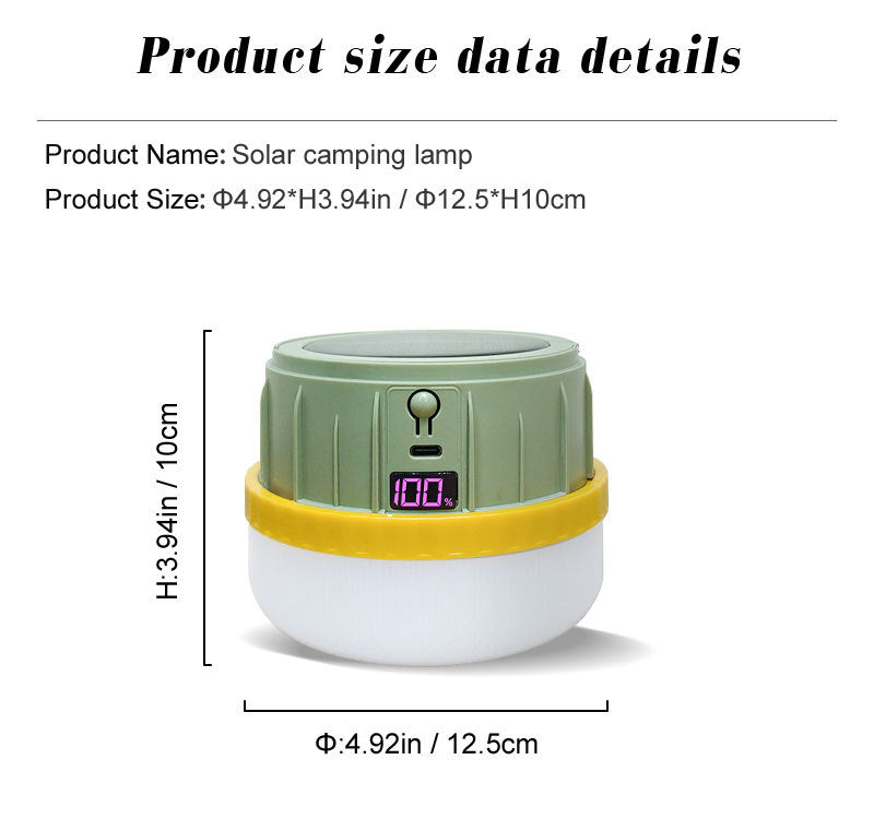 Compact Outdoor Solar Camping Lantern