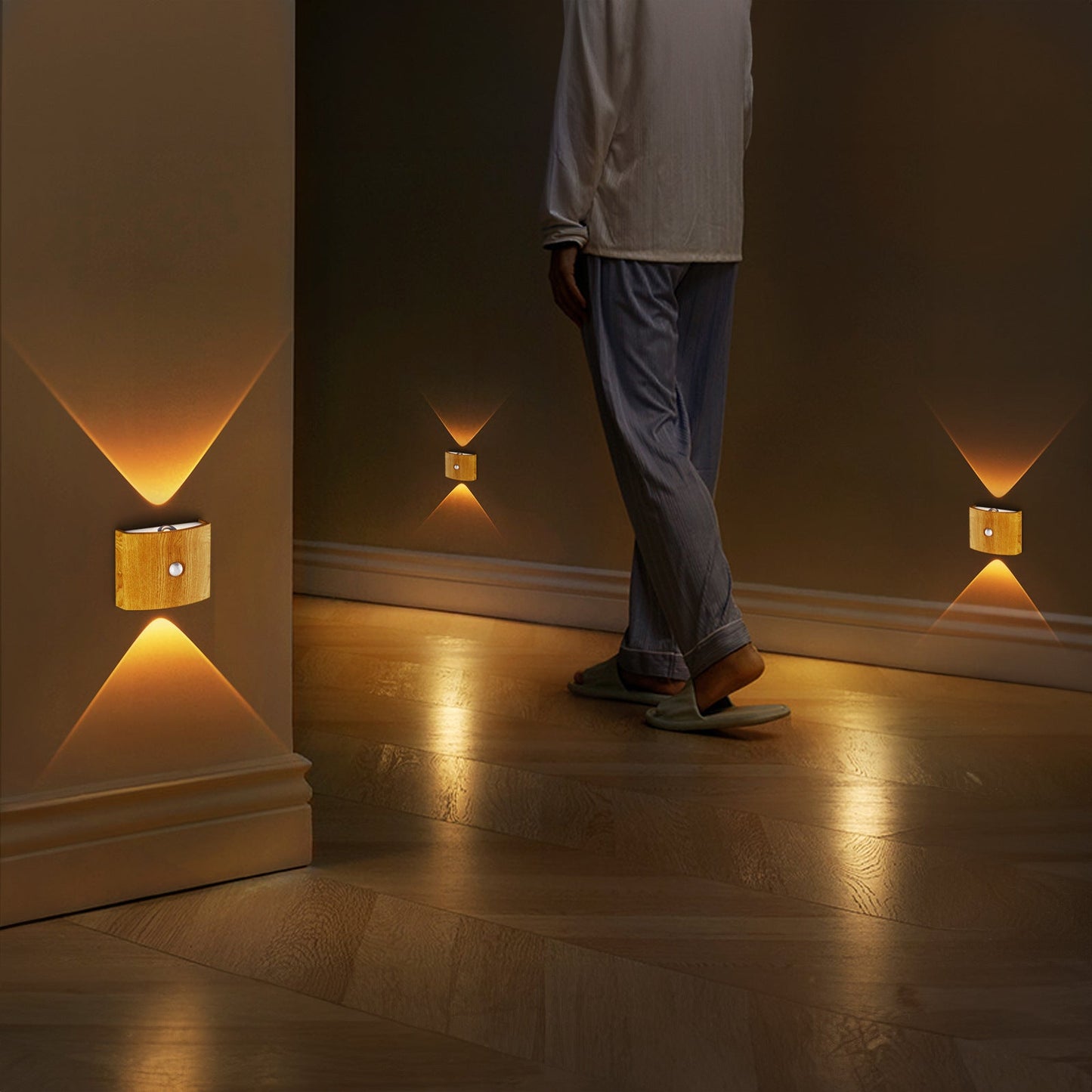 Simple Plug Motion Activated LED Wall Lamp
