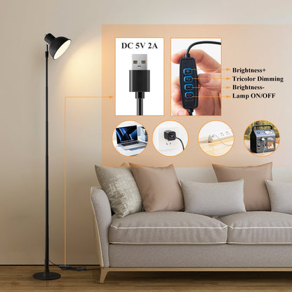 Compact Study Lamp with USB and Flexible Arm