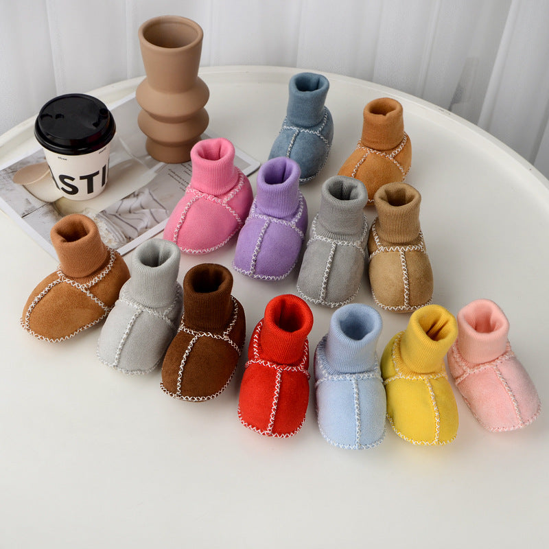Cozy Baby Booties with Fleece Inside