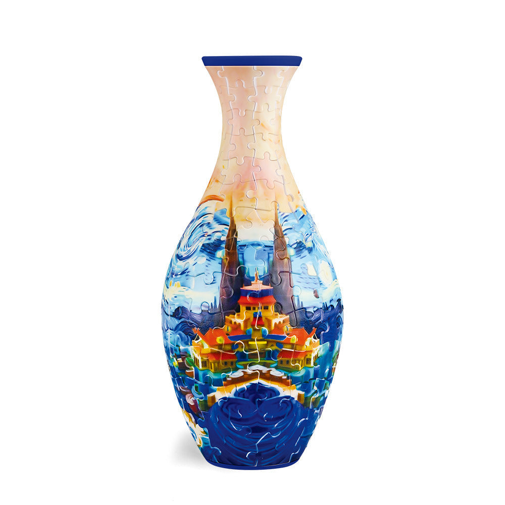 Peaceful White Floral Vase