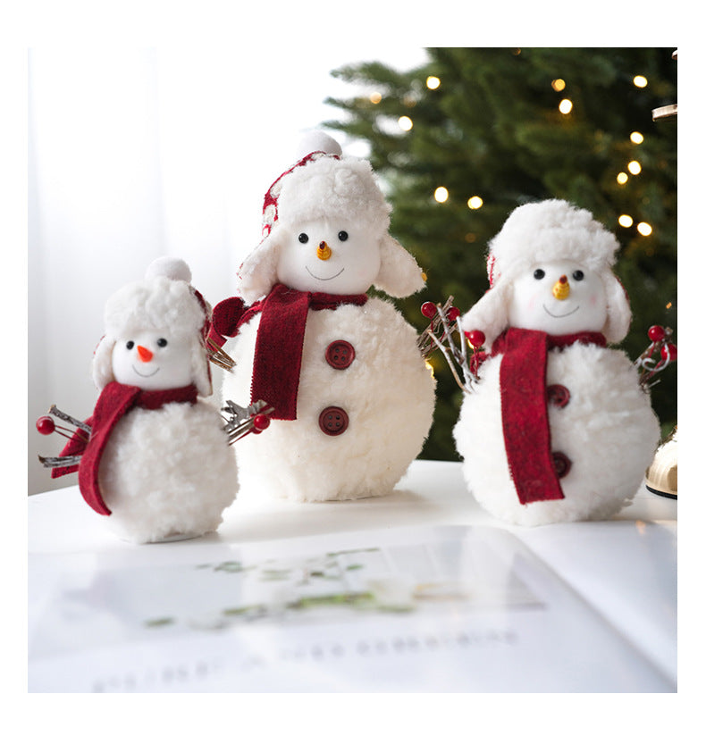 Cute Winter Snowman Ornament Decor