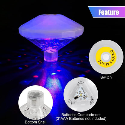 Vibrant Pool Float Lamp Waterproof LED Garden Light