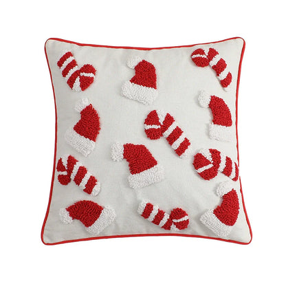 Plush Textured Holiday Velvet Pillow