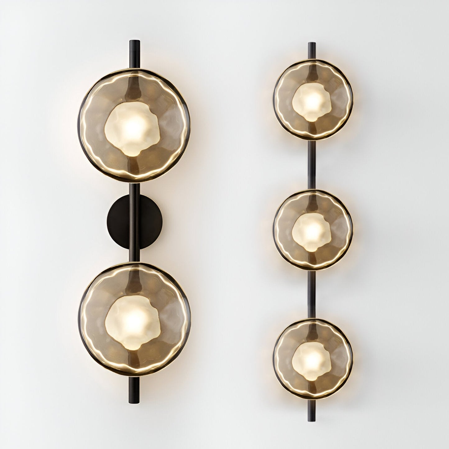 Simple Circular Glass Wall Lamp