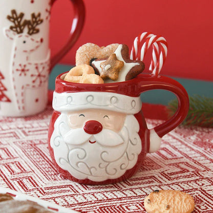 Big Comforting Holiday Santa Coffee Mug