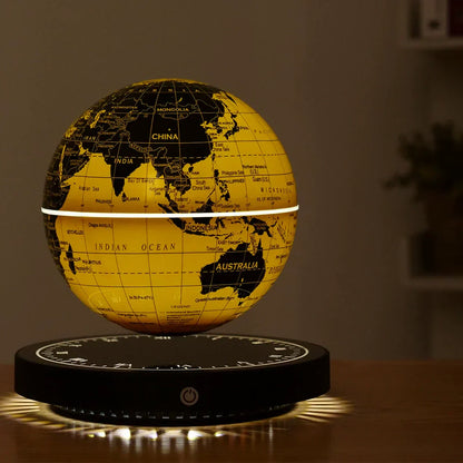 Sleek Globe Table Lamp with LED Digital Base