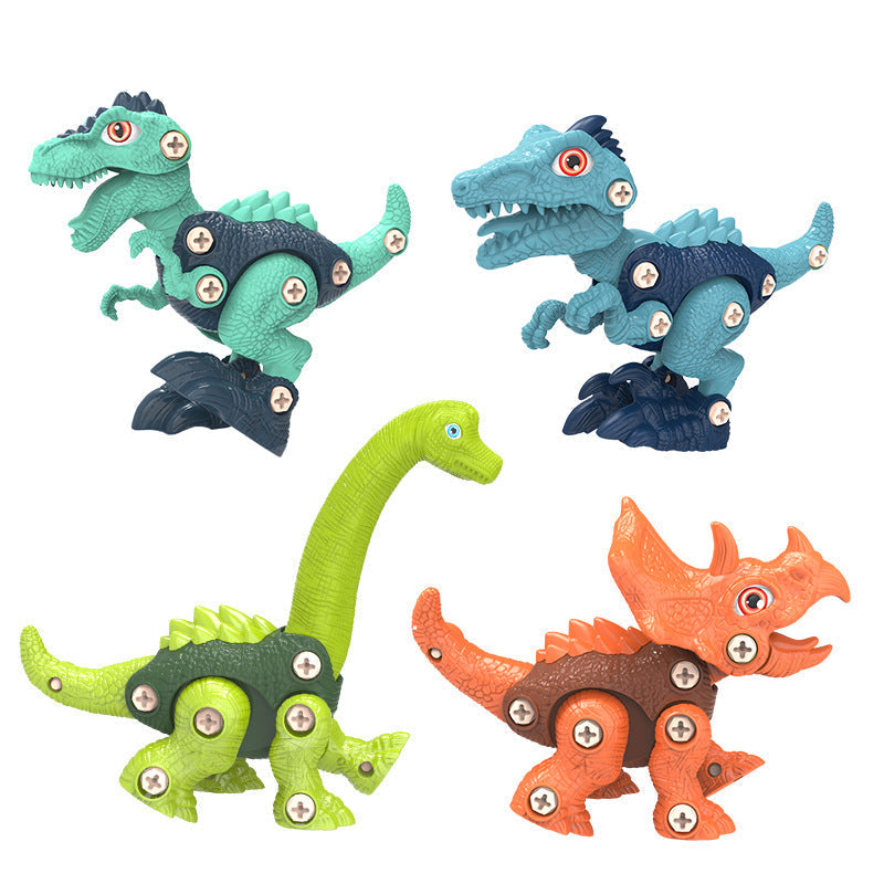 Colorful Childrens Dinosaur Construction Toy