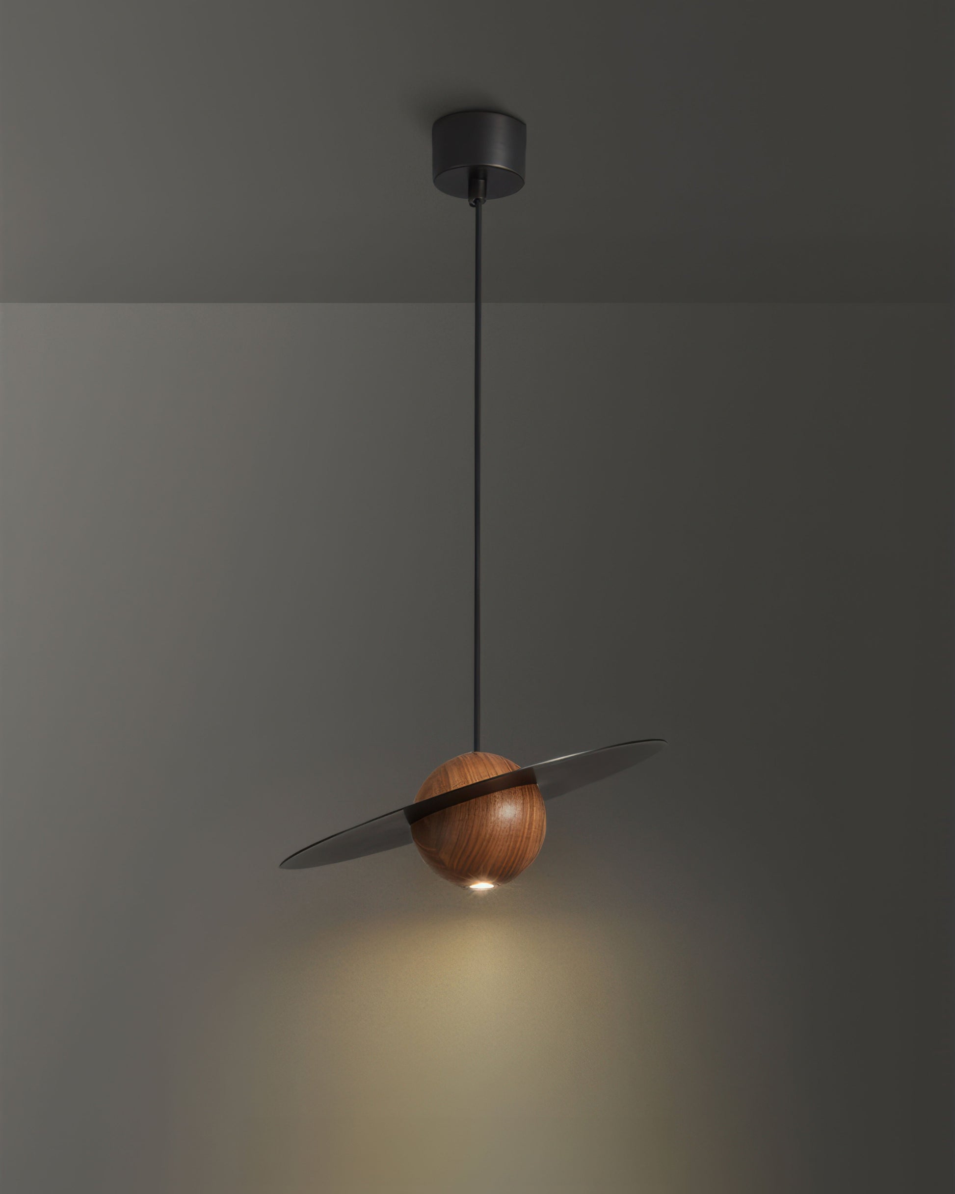 Vintage Brass Round Pendant Ceiling Light - Luxicro