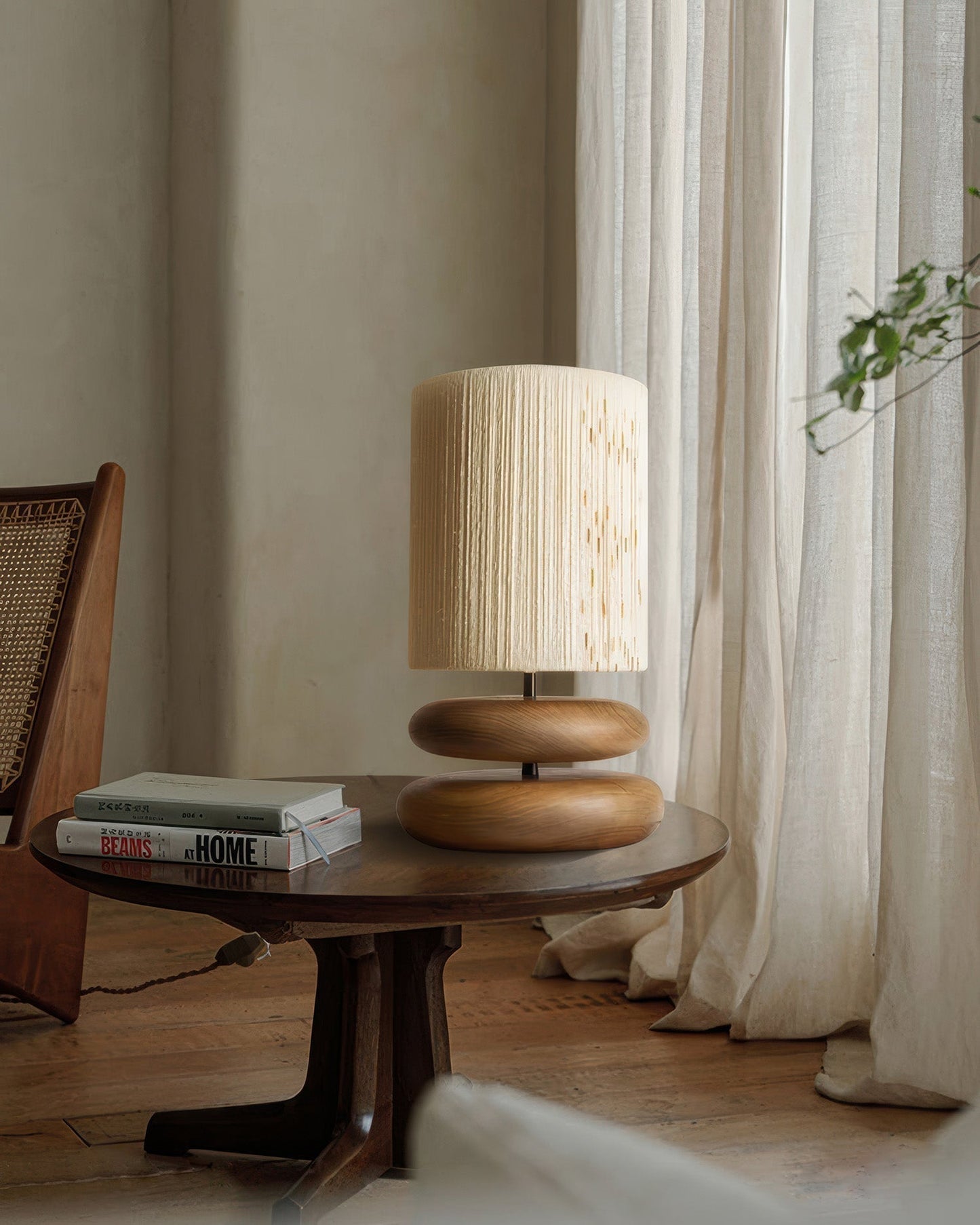 Calming Wooden Desk Lamp