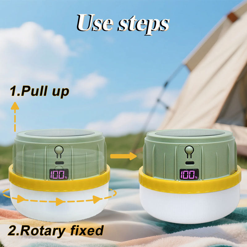 Compact Outdoor Solar Camping Lantern