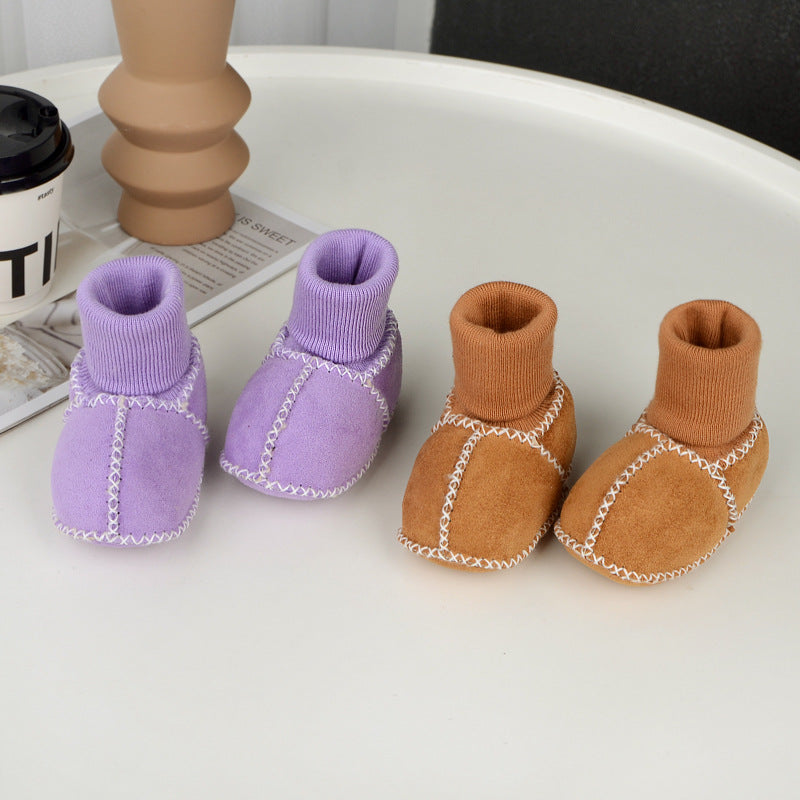 Cozy Baby Booties with Fleece Inside