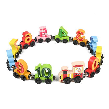 Learning Wooden Toy Train Set