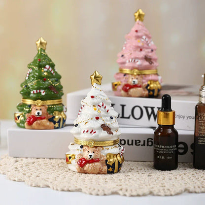 Cute Ceramic Teddy Holiday Figure