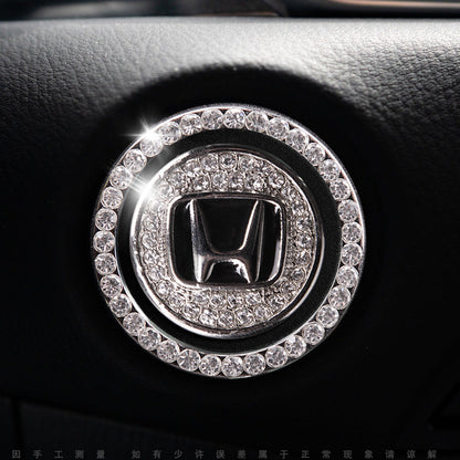 Sparkly Car Key Start Button Cover Ring
