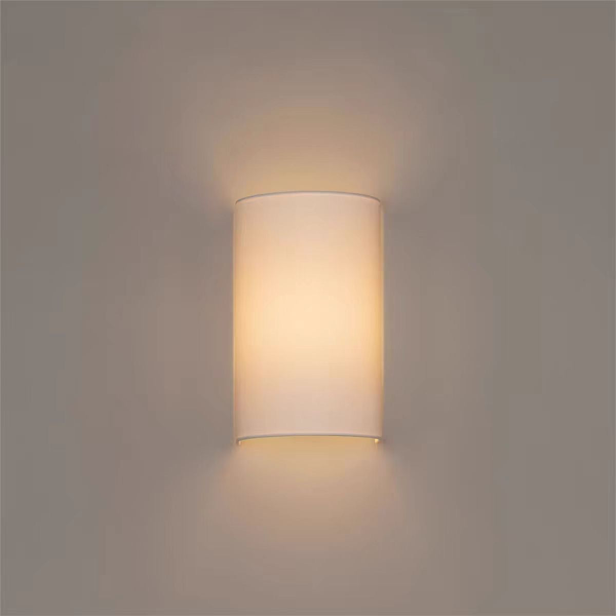 Simple Fabric Wall Lamp in Earthy Tone