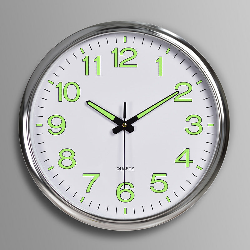 Contemporary Quiet LED Wall Clock With Warm Light