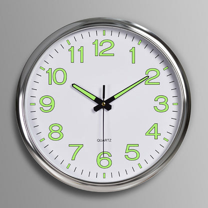 Contemporary Quiet LED Wall Clock With Warm Light