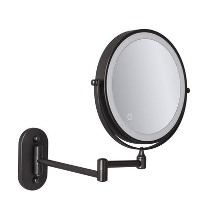 Rotating LED Vanity Mirror with Adjustable Light