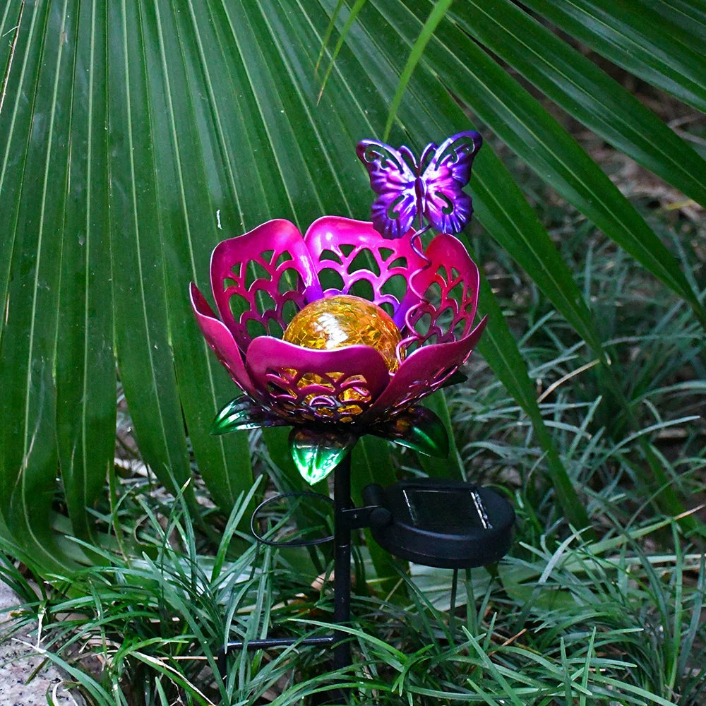 Bright Solar Garden Flower Light