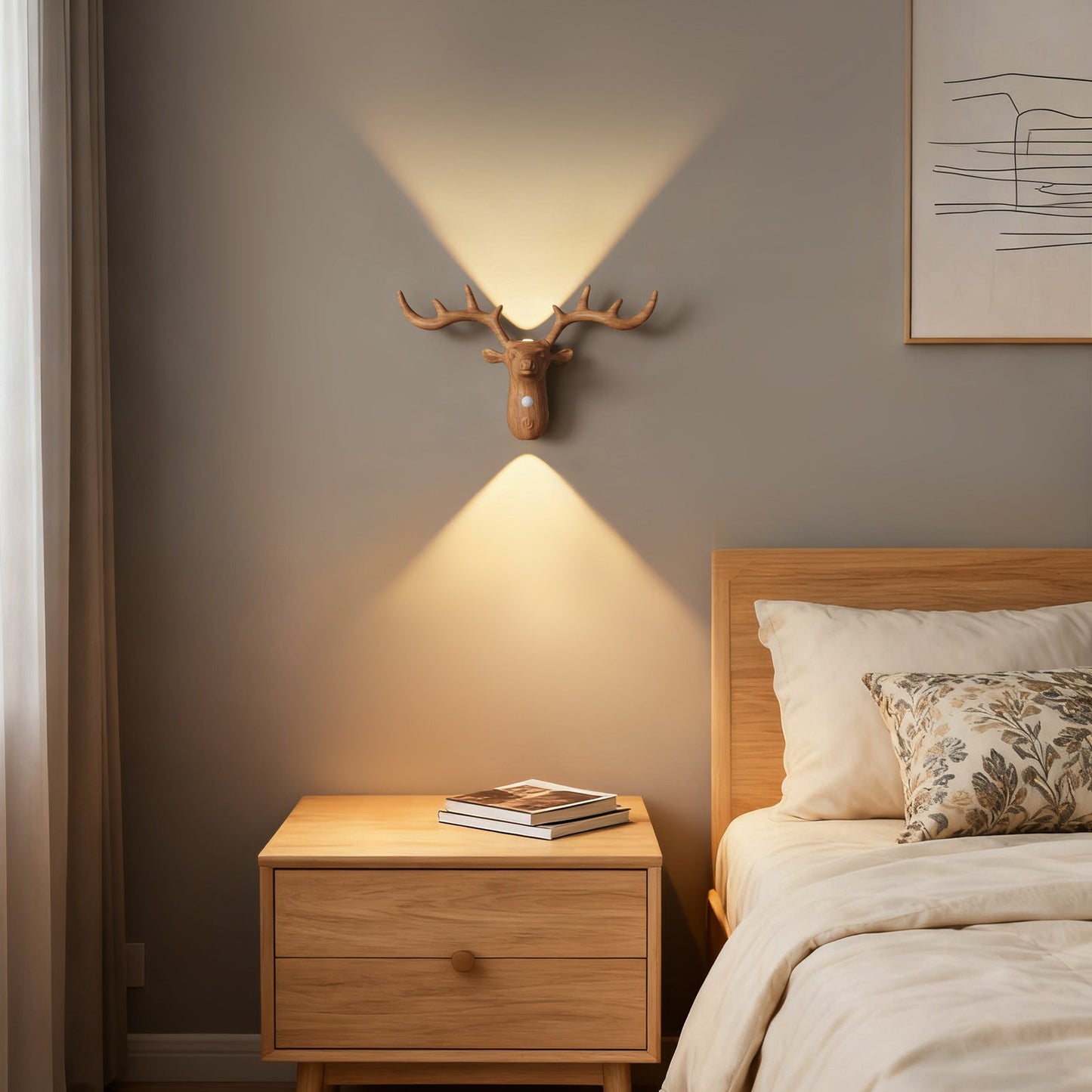 Bright Cordless Bedroom Table Lamp