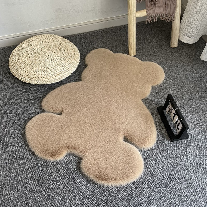 Cozy Teddy Bear Area Rug – Plush Floor Mat for Kids