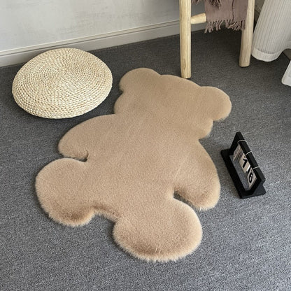 Cozy Teddy Bear Area Rug – Plush Floor Mat for Kids