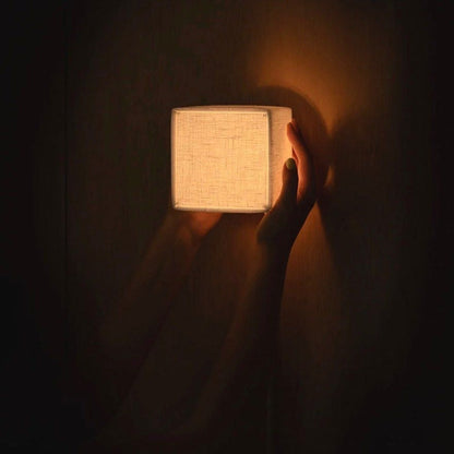 Simple Fabric Wall Lamp in Earthy Tone