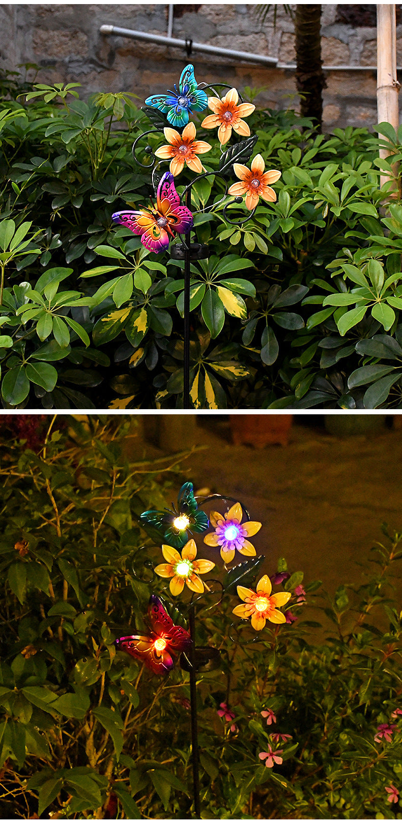 Colorful Solar Powered Garden Lawn Lamp