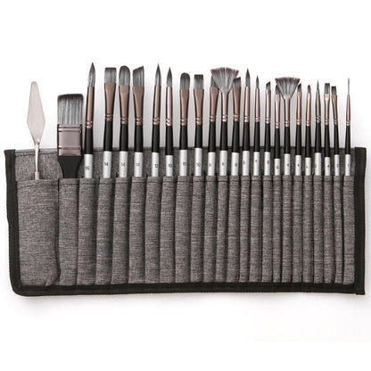 Premium Paint Brush Set with 24 Tools & Blade