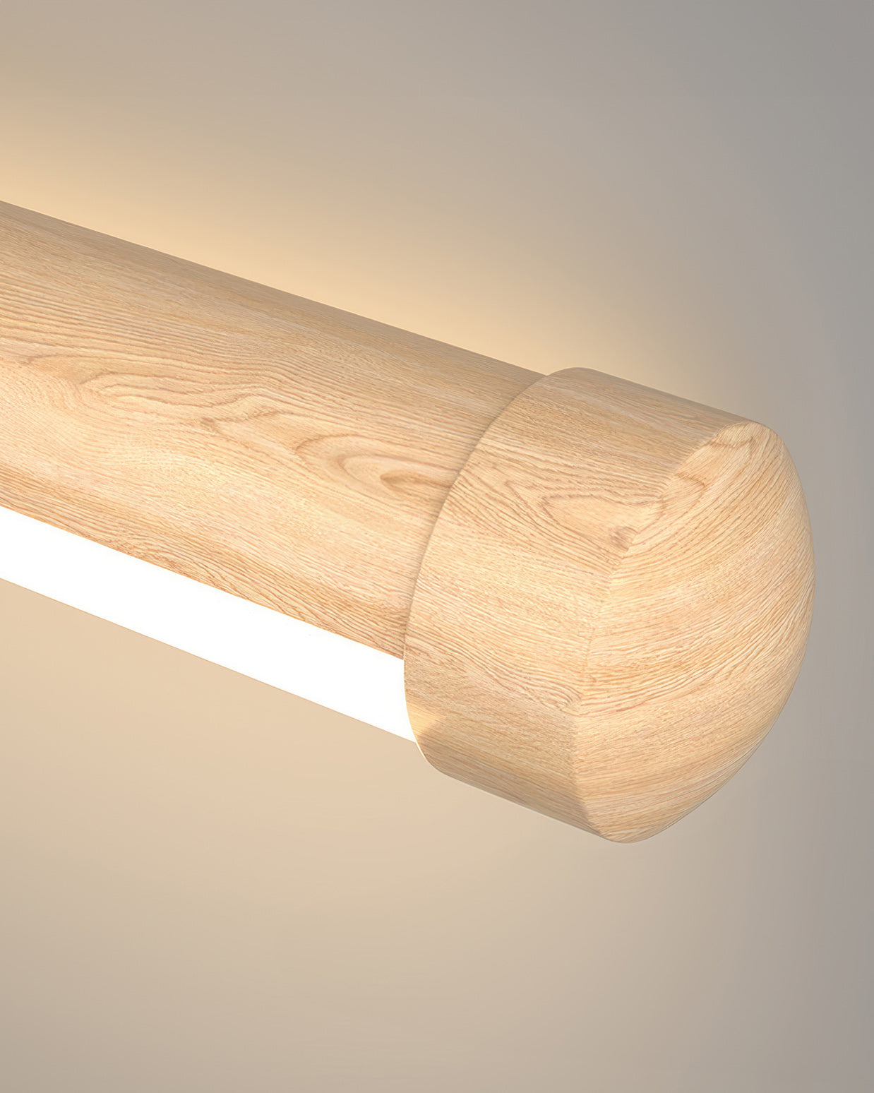 Contemporary Curved Wood Wall Light