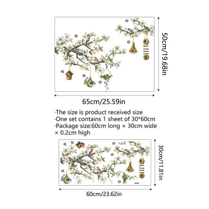 Colorful Floral Static Window Sticker